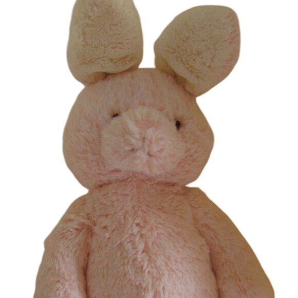 Pottery Barn Plush Bunny Rabbit Pale Pink Fluffy White Tail PBK EASTER GIFT - Picture 1 of 6